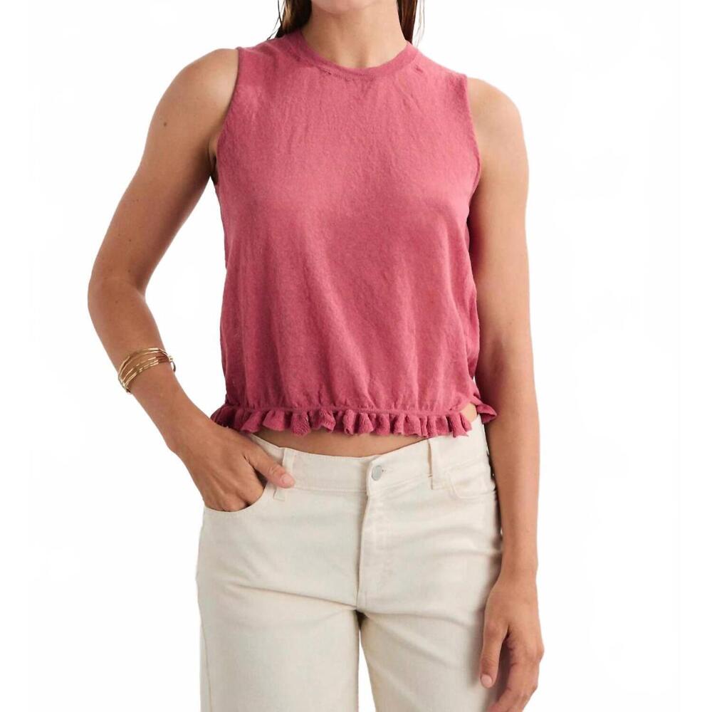 NEW MUS & BOMBON mirri tank top in dark pink